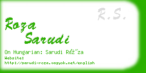 roza sarudi business card